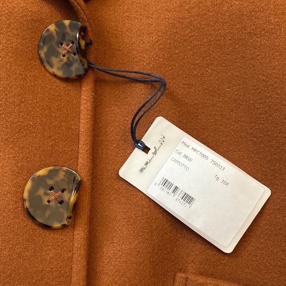 KIDS' QUILTED FELT VISCOSE BLEND COAT - Picture 5 of 8